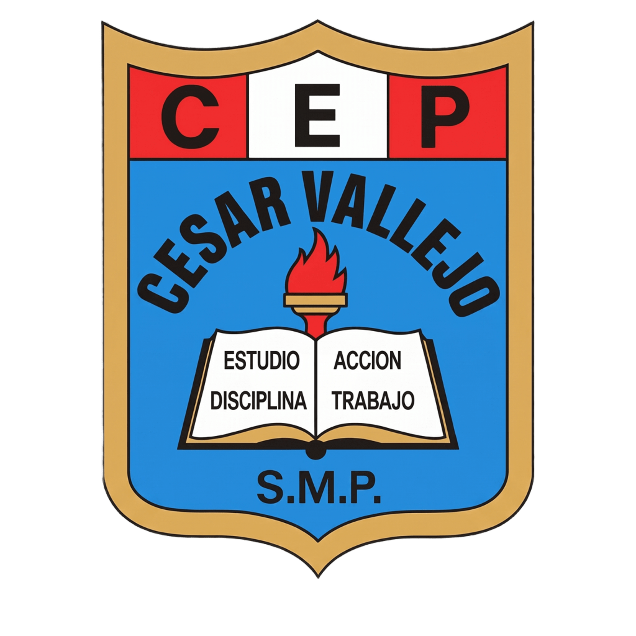 Insignia del Colegio César Vallejo